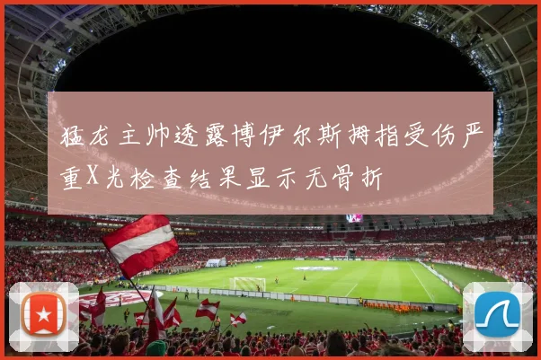 猛龙主帅透露博伊尔斯拇指受伤严重X光检查结果显示无骨折